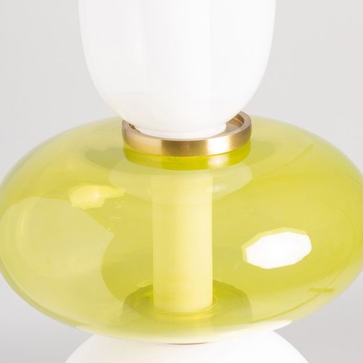 Plafonnier en verre multicolore, 18 x 18 x 55 cm | Michée