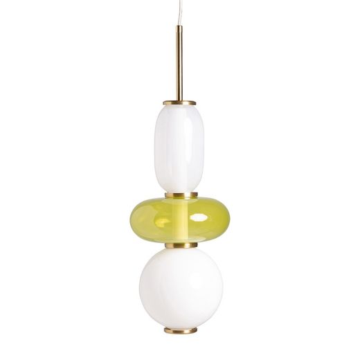 Plafonnier en verre multicolore, 18 x 18 x 55 cm | Michée