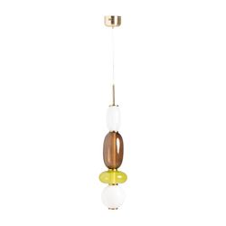 Glasloftslampe i flerfarvet, 18 x 18 x 80 cm | Micah