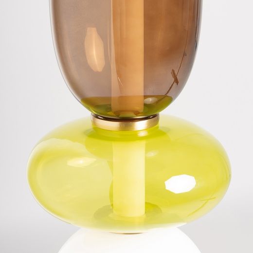Glasloftslampe i flerfarvet, 18 x 18 x 80 cm | Micah