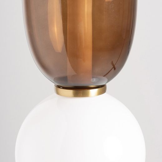 Glasloftslampe i flerfarvet, 18 x 18 x 80 cm | Micah