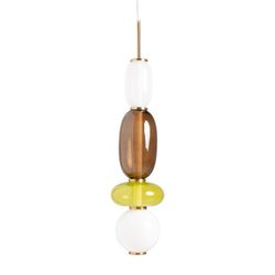 Glasloftslampe i flerfarvet, 18 x 18 x 80 cm | Micah