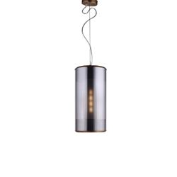 Lampada da soffitto in vetro champagne, 20x160 cm