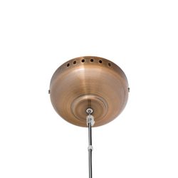 Gray glass ceiling lamp, 27x160 cm