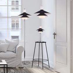 Lampada da soffitto in vetro marrone, 45x150 cm