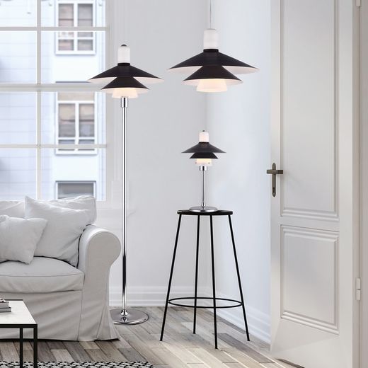 Braune Glasdeckenlampe, 45x150 cm