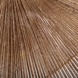 Lampa sufitowa z juty w kolorze naturalnym, 102 x 102 x 27 cm | Ched