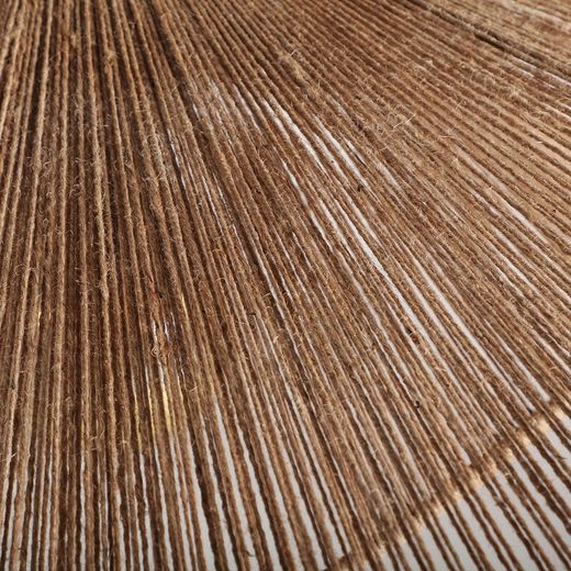 Lampa sufitowa z juty w kolorze naturalnym, 102 x 102 x 27 cm | Ched