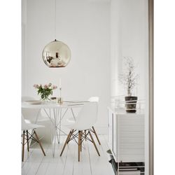 Plafonnier en cristal doré Hugo, Ø25x25 cm