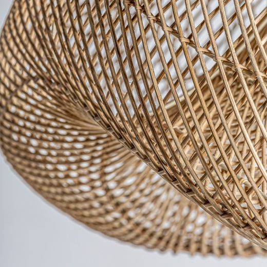 Rotan Plafondlamp L, 84x62x38cm