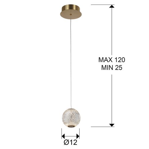 Austral Led Plafondlamp, Ø12x11cm