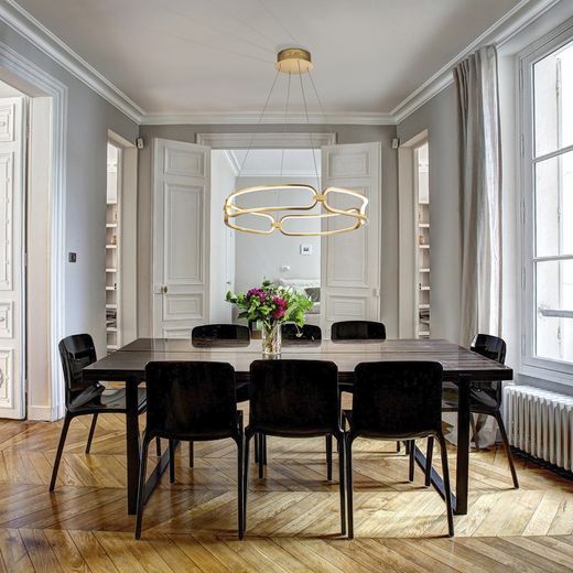 Metalowa lampa sufitowa Led Colette różowe złoto, Ø60x10cm