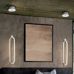 Colette Silver Led Metal Ceiling Lamp, Ø13x49cm