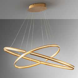 Ellipse Gold Metal Led Taklampa, 120x60x105cm