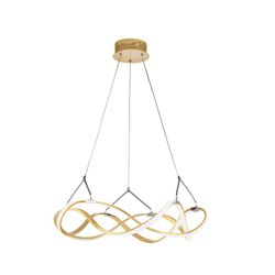 Metal Led Ceiling Lamp Molly Rose Gold, Ø53x22cm