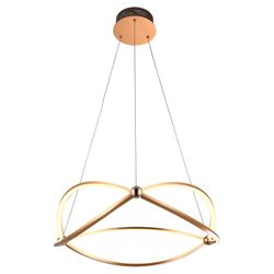 Ocellis Rose Gold Led Metal Ceiling Lamp, Ø57x14cm