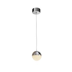 Μεταλλικό Φωτιστικό Οροφής Sphere Led Ασημί, Ø12x12cm