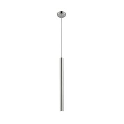 Led Metal Ceiling Lamp Varas Silver, Ø8x50cm