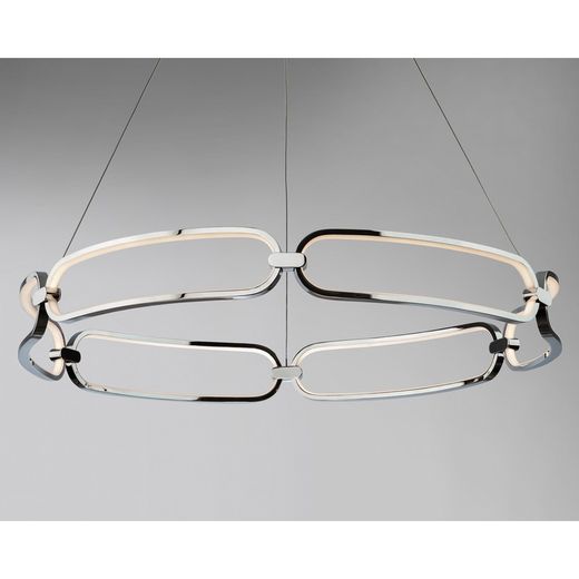 Φωτιστικό Οροφής Led σε Silver Colette Metal, Ø80x10cm