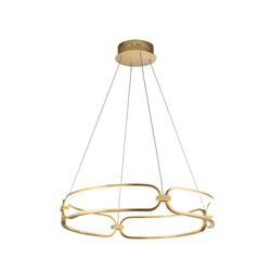 Lampa Sufitowa Led M Metal Colette Różowe Złoto, Ø60x10cm