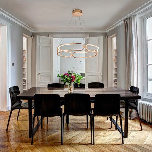 Lampa Sufitowa Led M Metal Colette Różowe Złoto, Ø60x10cm