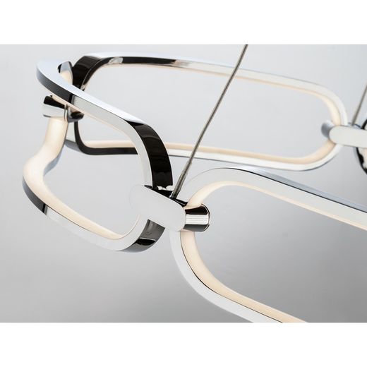 Led M Μεταλλικό Φωτιστικό Οροφής Colette Ασημί, Ø60x10cm