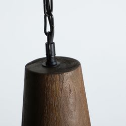 Lámpara de techo madera en marrón, 58 x 58 x 30 cm | Oplev