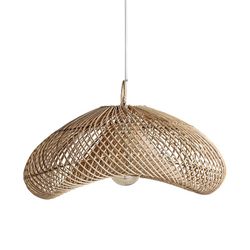 Ceiling Lamp S in Rattan, 50x40x23cm