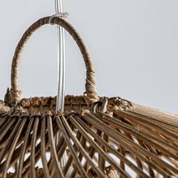 Ceiling Lamp S in Rattan, 50x40x23cm