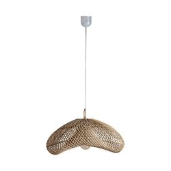 Ceiling Lamp S in Rattan, 50x40x23cm
