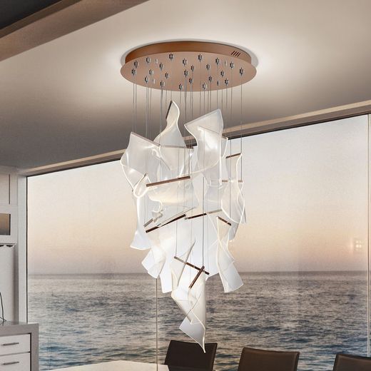 Plafonnier Velos, Ø70x215cm