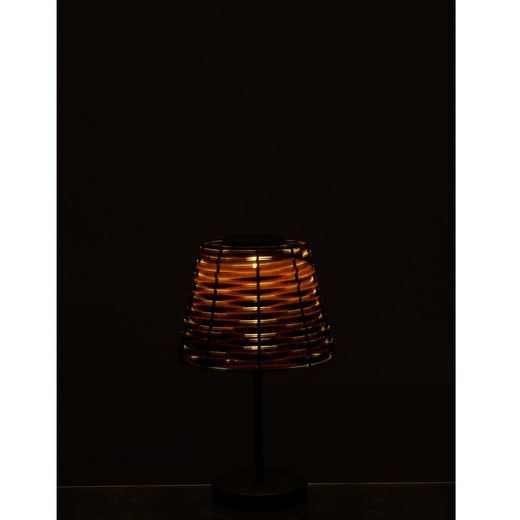 Lampe LED à énergie solaire marron, Ø19,5x31cm