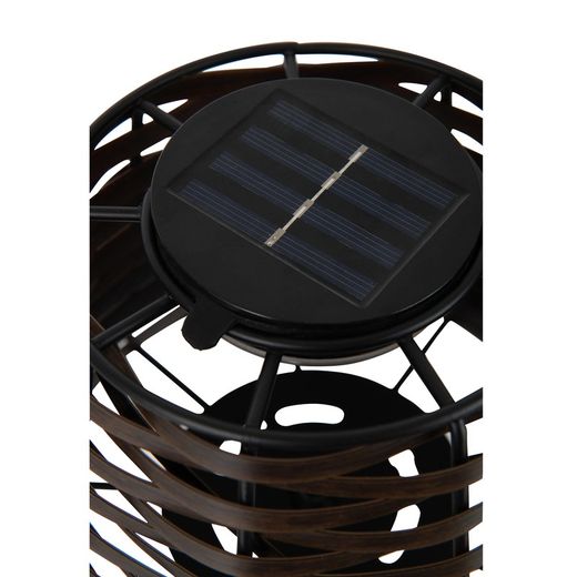 Lampe LED à énergie solaire marron, Ø19,5x31cm