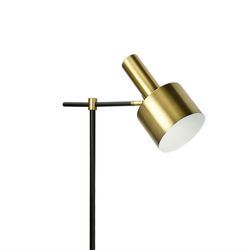 Gold / Black Brass Floor Lamp, 37.5x23x150cm