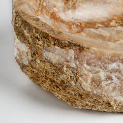 Lavatório FIONA em Creme Onix, 58x32x16 cm.