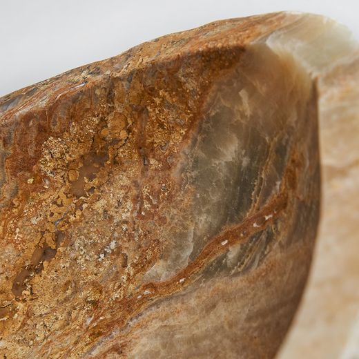 Lavatório FIONA em Creme Onix, 58x32x16 cm.