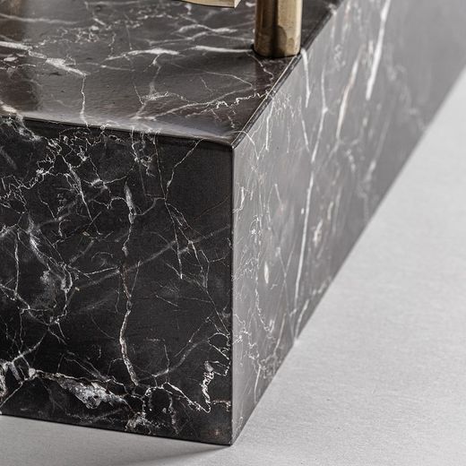 Bibliothèque Breisach en acier doré, 108 x 30 x 230 cm