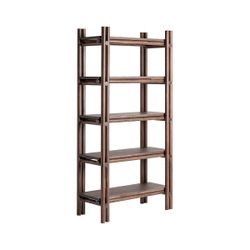 Librería de madera de acacia en marrón, 107 x 45 x 200 cm | Hambye