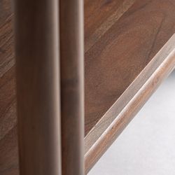 Librería de madera de acacia en marrón, 107 x 45 x 200 cm | Hambye