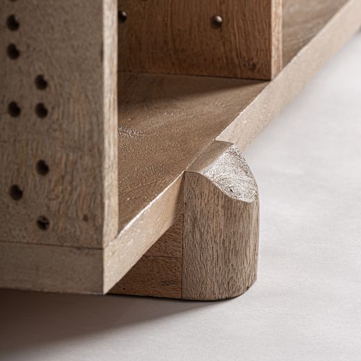 Librería de madera de mango en marrón, 100 x 42 x 158 cm | Jacquard