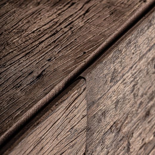 Librería de madera recuperada en marrón, 90 x 40 x 220 cm | Samsun
