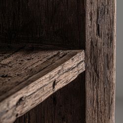 Librería de madera recuperada en marrón, 90 x 40 x 220 cm | Samsun