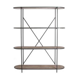 Librería Fossili Hierro 122x40x150 cm