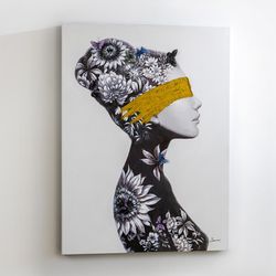 Canvas Bust Profile I, 90x4x120cm