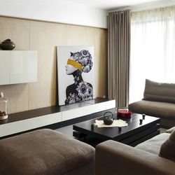 Leinwand Büste Profil II, 90x4x120cm