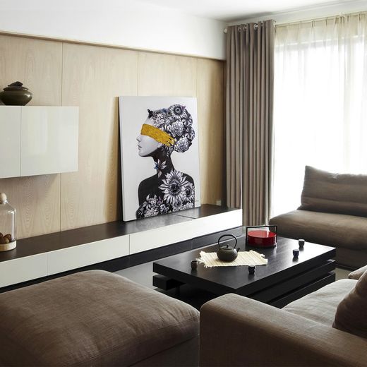 Leinwand Büste Profil II, 90x4x120cm