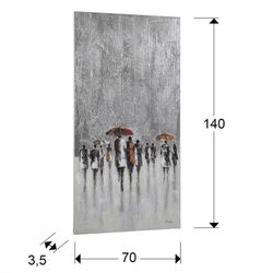 Tela Persone sotto la pioggia Sta piovendo, 70x4x140cm