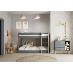 Green Pine 90cm Bunk Bed, 197 x 107.4 x 131.5cm | Angel