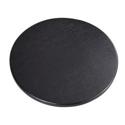 Μικρό ΟΣΛΟ | Μαύρο ξύλινο βοηθητικό τραπέζι Ø45 x 45 cm