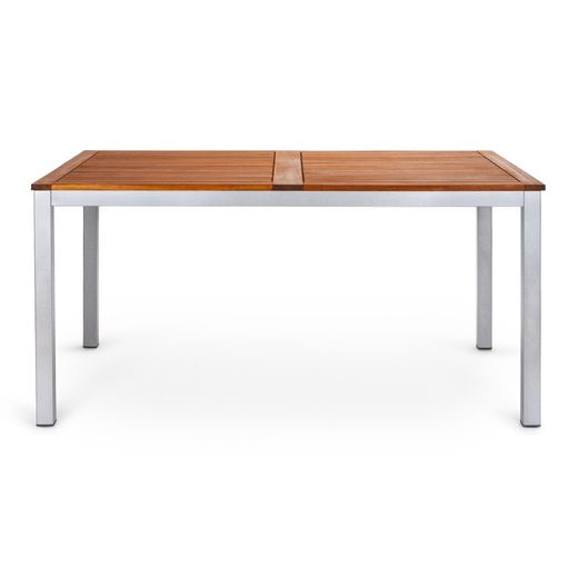 LYNX- FSC Eucalyptus houten en aluminium tuintafel 150 x 90 x 74 cm